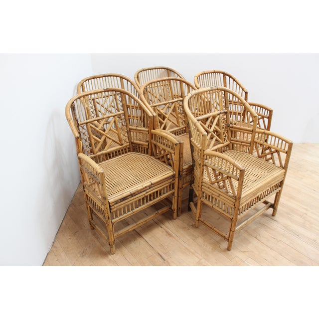 Hand Caned Brighton Pavilion Dining Chairs Chinese Chippendale