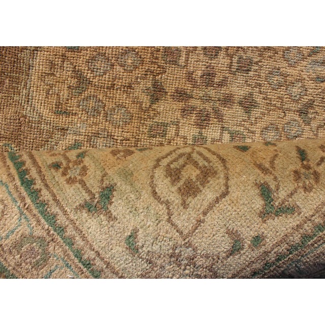 1950s Semi Vintage Tabriz Rug - 3′2″ × 4′10″ For Sale - Image 10 of 12