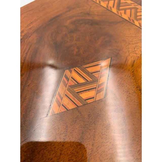 Brown Writing Casket Box in Walnut with Inlays, England, Late 19th Century For Sale - Image 8 of 14