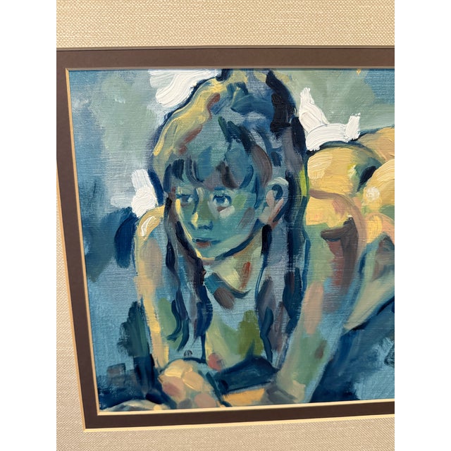 Early 21st Century Original Oil on Canvas Board Nude Painting by Artist "Lisa K" Framed For Sale - Image 5 of 9