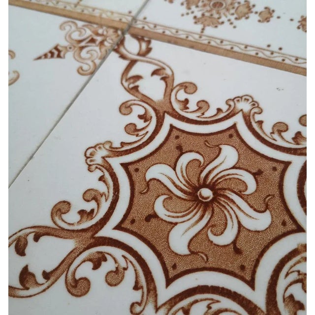 Antique Tile from Societe Morialme, 1920s, Belgium For Sale - Image 4 of 10