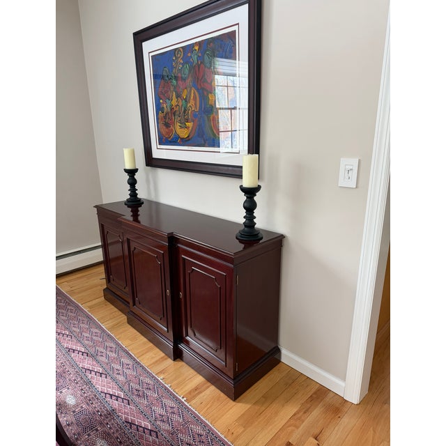 Traditional 1990s Kindel Furniture Federal Style Mahogany Sideboard / Buffet For Sale - Image 3 of 5