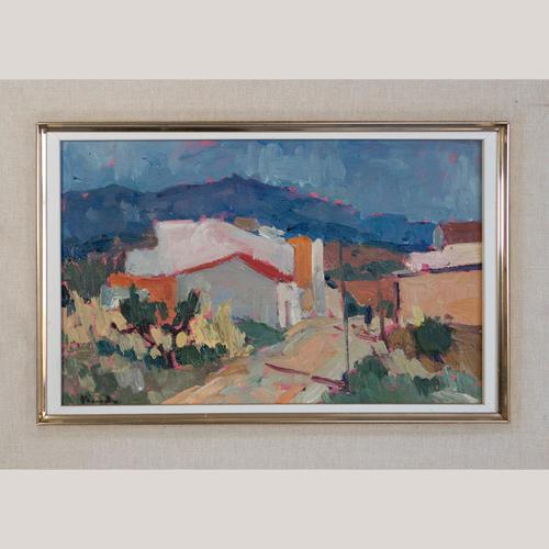 Spanish Artist, Impressionist Colourist Landscapes, Oil Paintings, Set of 2 For Sale - Image 10 of 13