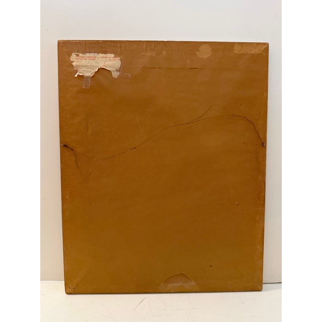 Blue Matthew Whippman “Beton Piramide” Abstract Geometric Painting, Signed 1956, Pretoria Art Museum Provenance For Sale - Image 8 of 9