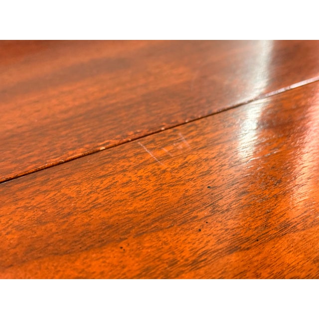 Brown Baker Furniture Neoclassical Mahogany Drop-Leaf Coffee Table For Sale - Image 8 of 13