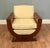 Wood Art Deco Club Chair in Leather For Sale - Image 7 of 7
