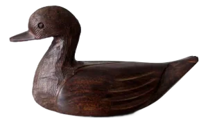 Vintage Hand-Carved Ironwood Duck