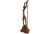 Mid Century Figural Teak Lamp For Sale - Image 13 of 18