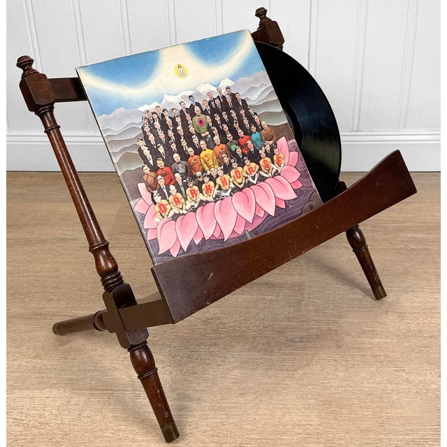 Victorian Vintage Traditional English Mahogany Magazine Rack For Sale - Image 3 of 8