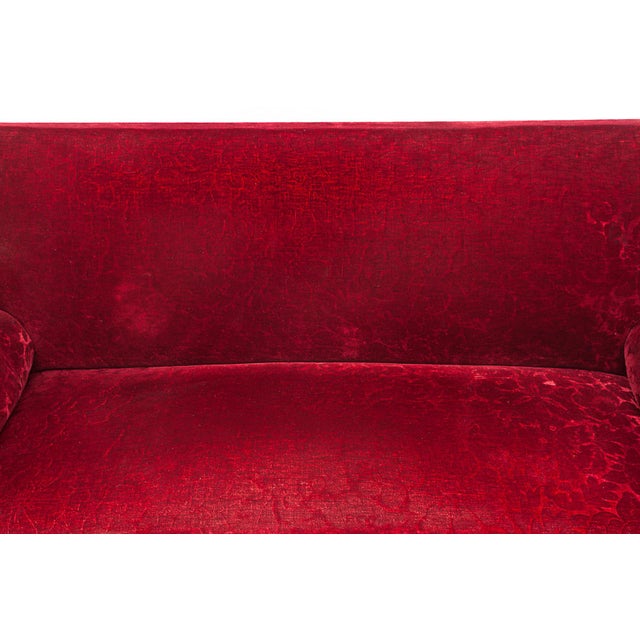 1950s Red Alsatian Sofa, 1950s For Sale - Image 5 of 15