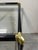 DIA - Design Institute America Hollywood Regency Black & Gold-Tone Glass Bar Cart or Tea Cart For Sale - Image 4 of 12