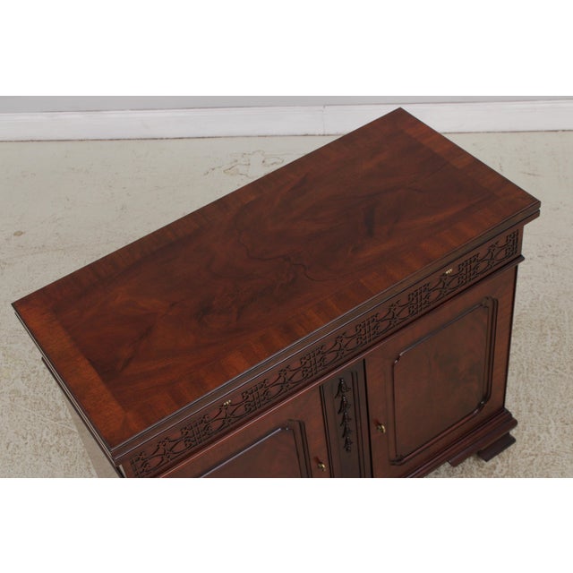 Wood Henkel Harris Model 2442 Chippendale Mahogany Server For Sale - Image 7 of 18