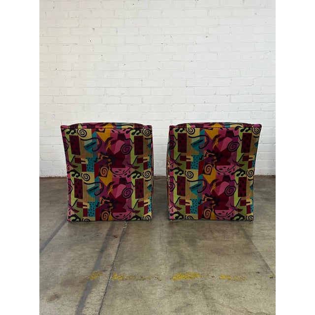 Modern 1990s Post Modern Angular Lounge Chair For Sale - Image 3 of 10