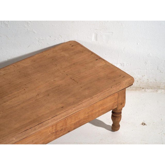Antique Pine Low Table For Sale - Image 3 of 10
