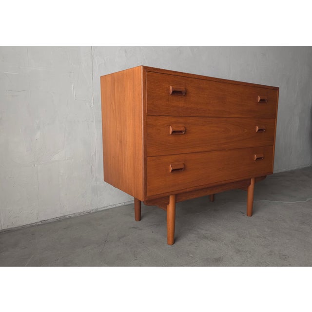 1960s Mid Century Danish Teak Dresser Vanity Desk Combo by Borge Mogensen For Sale - Image 5 of 12