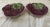 Italian Pottery #9873 Textured Grape Plates-A Pair For Sale - Image 4 of 6