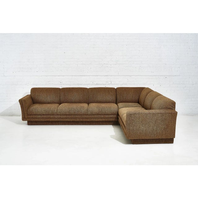 Weiman/Preview 3 Piece Sectional Sofa W/Boucle Upholstery, Circa 1970 For Sale - Image 12 of 12