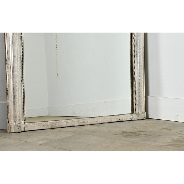 French 19th Century Louis Philippe Silver Gilt Mantel Mirror For Sale - Image 10 of 13