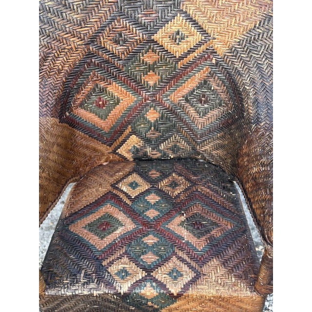 Arts & Crafts Wicker Armchair by Dryad, 1920 For Sale - Image 9 of 10