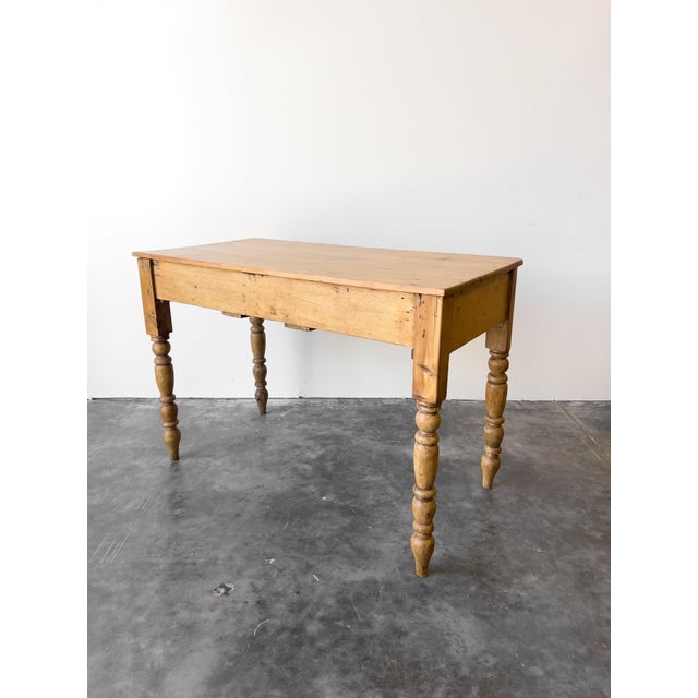 Antique 19th Century English Pine Console Table For Sale - Image 9 of 9