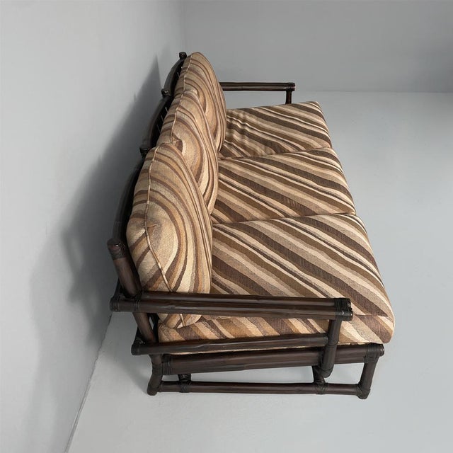 American Modern Sofa by Lyda Levi for McGuire Company, 1970s For Sale - Image 4 of 15