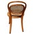1960s Vintage Vienna Secession Style Bent Oak & Cane Bistro Children's Chair Attributed to Thonet No.015 For Sale - Image 5 of 7