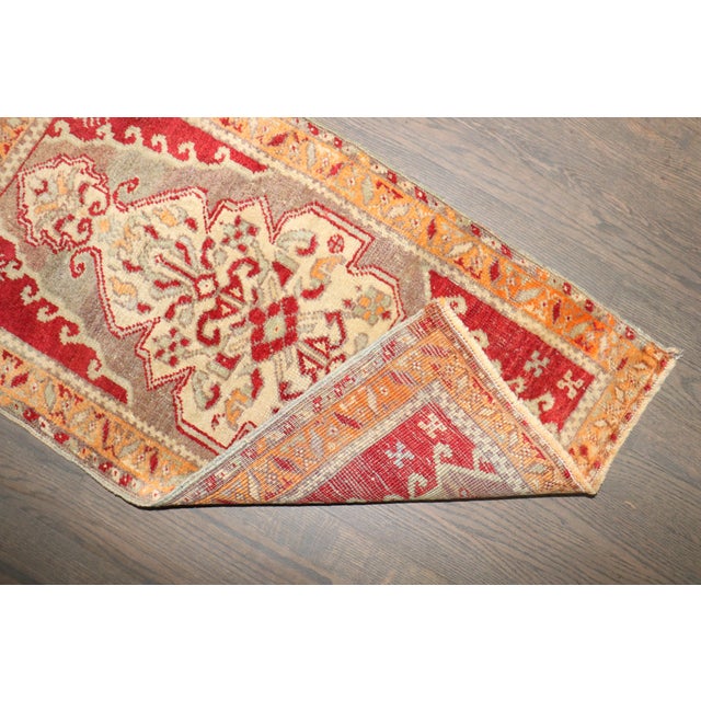 Antique Turkish Sivas Superfine Carpet Mat For Sale In New York - Image 6 of 7