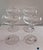8 crystal champagne coupes or margherita glasses. made in slovenia. label says Rogaska. they were blown, not molded....