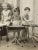 Drumming Kids, Black & White Photograph on Wooden Board, 1940s For Sale - Image 7 of 11