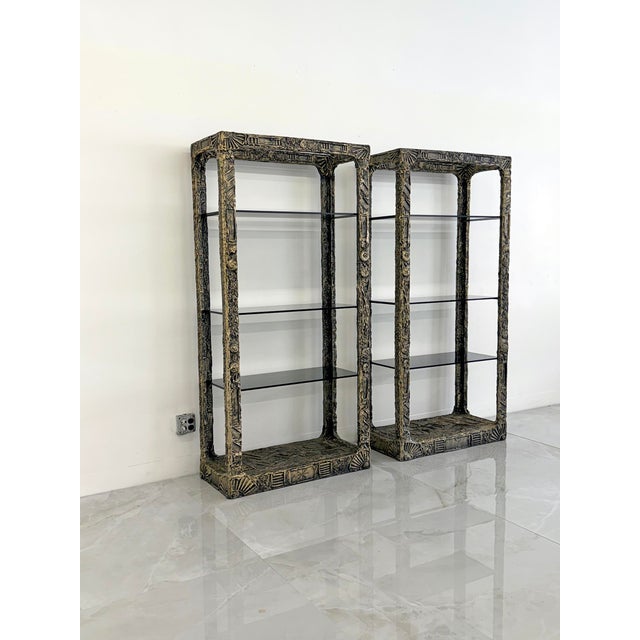 Wood Adrian Pearsall "Brutalist Goop" Etageres, Shelving, Circa Late 1960's For Sale - Image 7 of 9