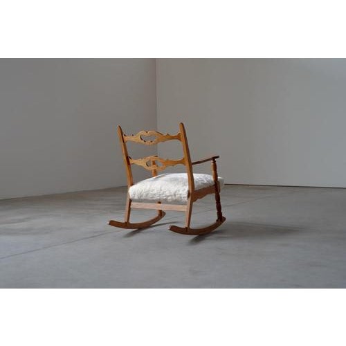 Vintage Danish Rocking Chair by Henning Kjærnulf, 1950s For Sale - Image 9 of 16