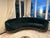 A. Rudin Curved Velvet Sofa For Sale - Image 9 of 10