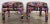 Mid-Century Modern Vintage Postmodern Abstract Upholstered Parsons Stools, a Pair For Sale - Image 3 of 10