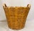 Shabby Chic Vintage Natural Woven Wicker Laundry Basket For Sale - Image 3 of 9