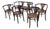 Bentwood Seating Group with Armchairs and Two-Seater Sofa from Thonet, 1920s, Set of 5 For Sale