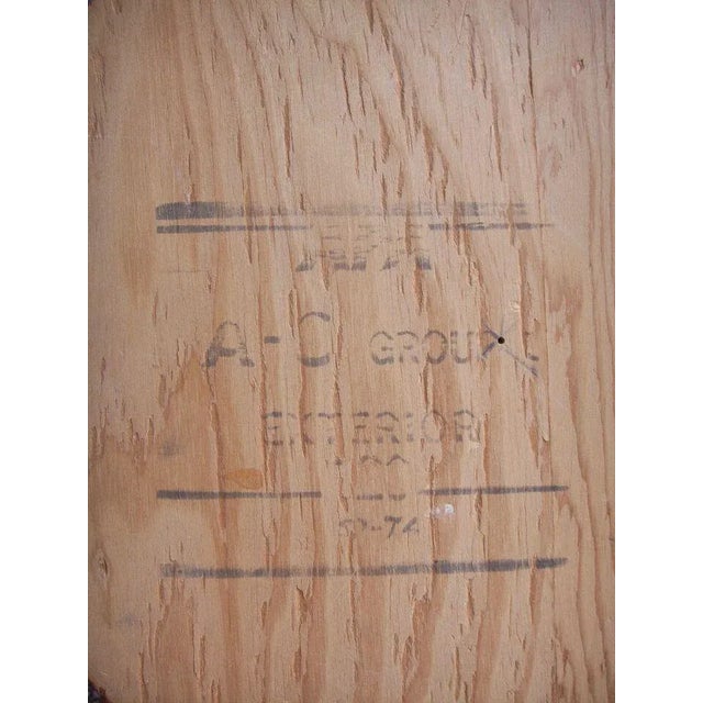 Green Vintage Dutch Hand Painted Wall Hanging Wooden Cutting Board For Sale - Image 8 of 9