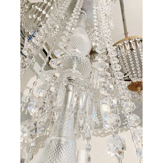 Traditional Grand 36 Arms Multi‑Tier Crystal Chandelier For Sale - Image 3 of 16