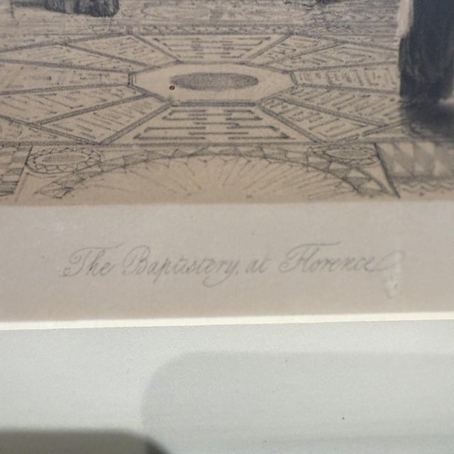 Italian 1960s Set of 3 Italian Architectural Etchings For Sale - Image 3 of 12