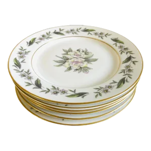 Vintage Royal Jackson Fine China, Vogue Ceramic Industries, Bread/ Dessert Plates- Set of 6
