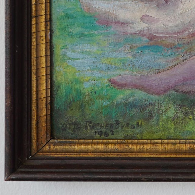 1962 Otto Rothenburgh Modernist Nude Nature Original Oil Painting For Sale - Image 10 of 14