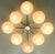Italian 21st Century Otto Polished Brass Matte White Murano Glass Flush Mount by Fabio LTD For Sale - Image 3 of 4