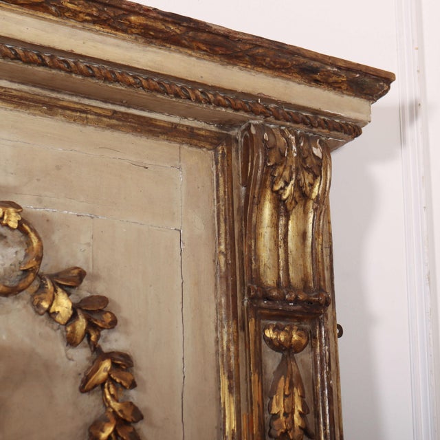 French Painted Trumeau Mirror For Sale - Image 4 of 15