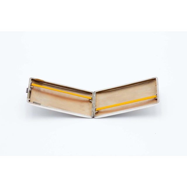Guilloche Silver Cigarette Case, in Good conditions. Designed 1920 to 1949 This piece has an attribution mark, I am sure...