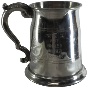 Sheffield England Classic Engraved Pewter Tankard