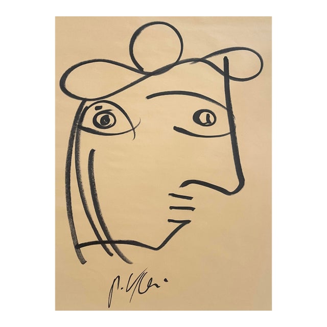 Abstract Portrait Painting by Peter Keil For Sale