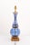 Mid-Century Modern Immaculate Pair of Cobalt Eglomise Hourglass Lamps - 1960s Marbro Lamp Co. For Sale - Image 3 of 9