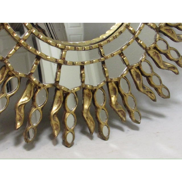 Spanish Giltwood Sunburst Mirror For Sale - Image 13 of 13