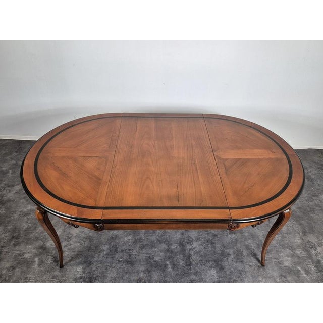 Regency Table in Cherry Wood For Sale - Image 9 of 11