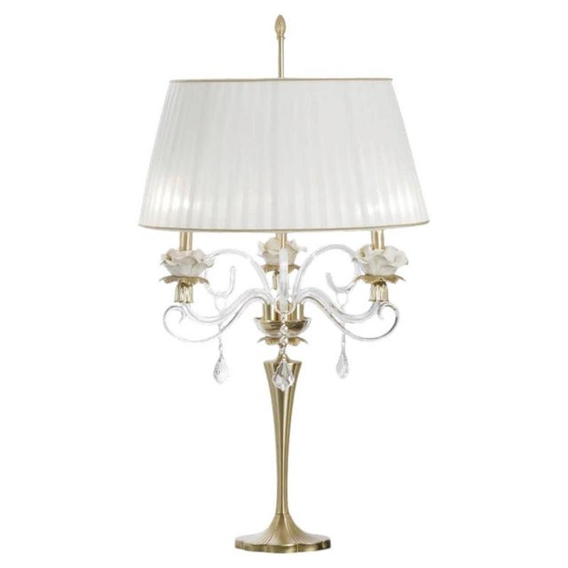 Not Yet Made - Made To Order Collection Flower Table Lamp in Metal and Crystal by Jago For Sale - Image 5 of 5