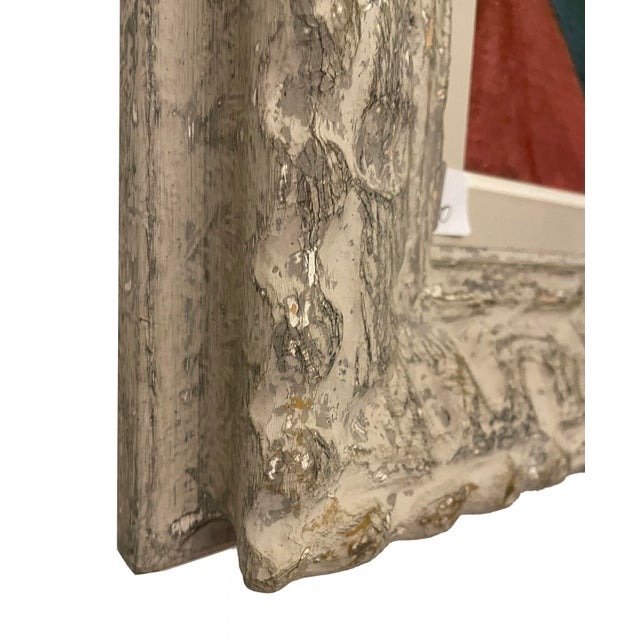 Sigismund Kolos-Vary, Cubist Woman with Tulip, 1936, 1936, Oil on Canvas, Framed, in Very Good conditions. Designed 1920...